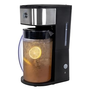 VETTA 2.5 Qt. Iced Tea Maker with Adjustable Strength Selector for Tea and Iced Coffee Brewing, Works wit