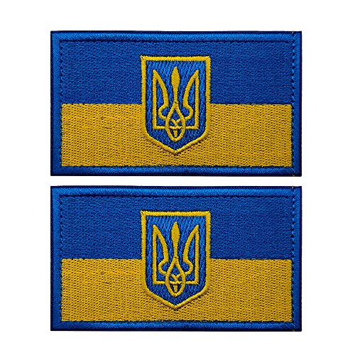 Escudo bordado del ejército ucraniano con bandera ucraniana para manualidades, estilo táctico militar, emblema, brazalete decorativo