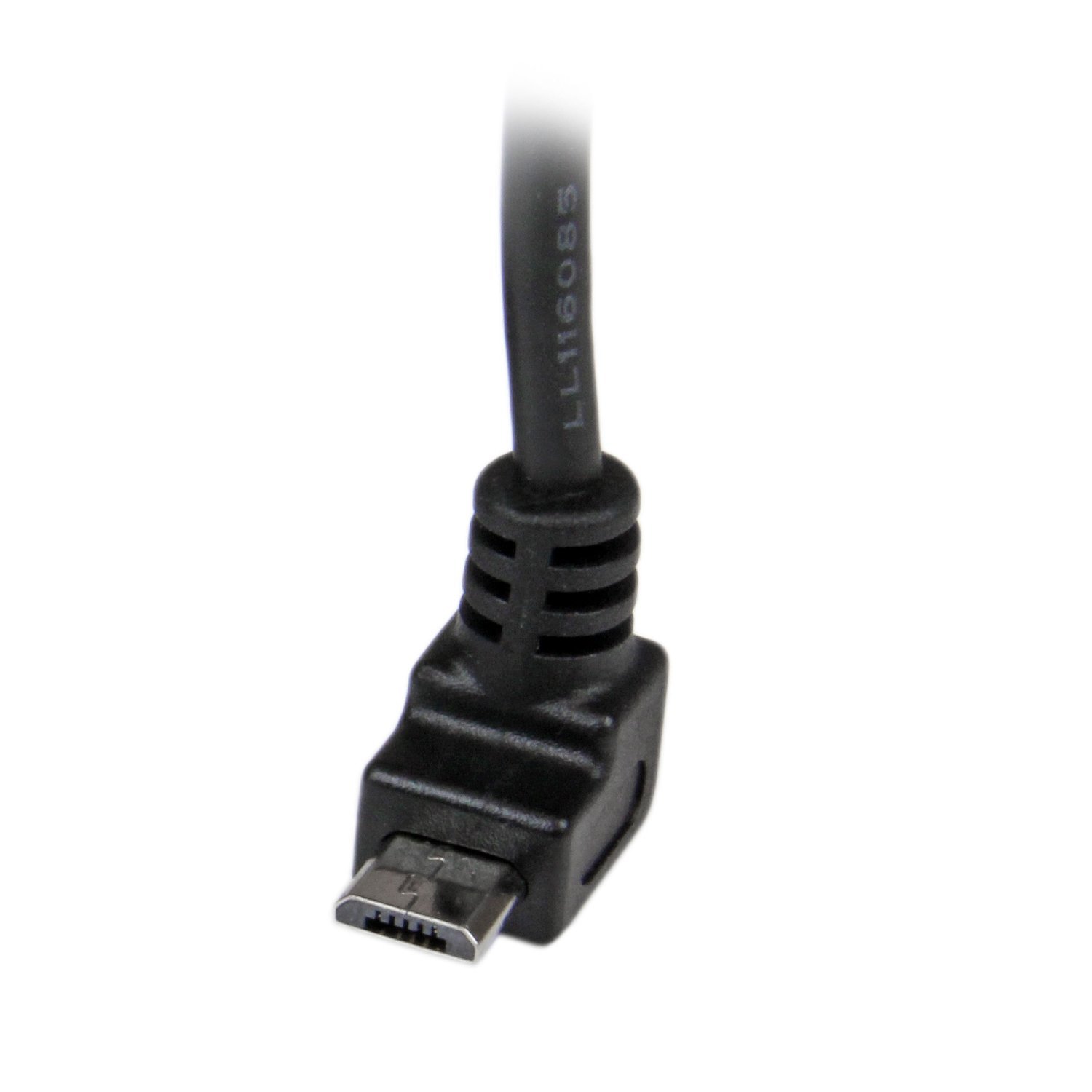 StarTech.com 0.5m Micro USB Cable Cord - A to Up Angle Micro B - Up Angled Micro USB Cable - 1x USB A (M), 1x USB Micro B (M) - Black (USBAUB50CMU)