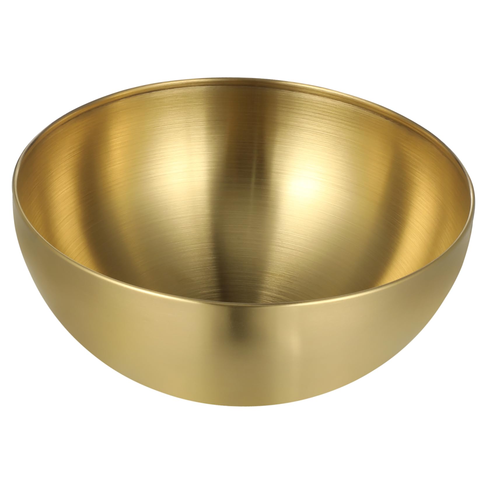 STOBAZA 20cm Gold Salad Bowl Kitchen Food Bowl Multi-function Family Gathering Accessory