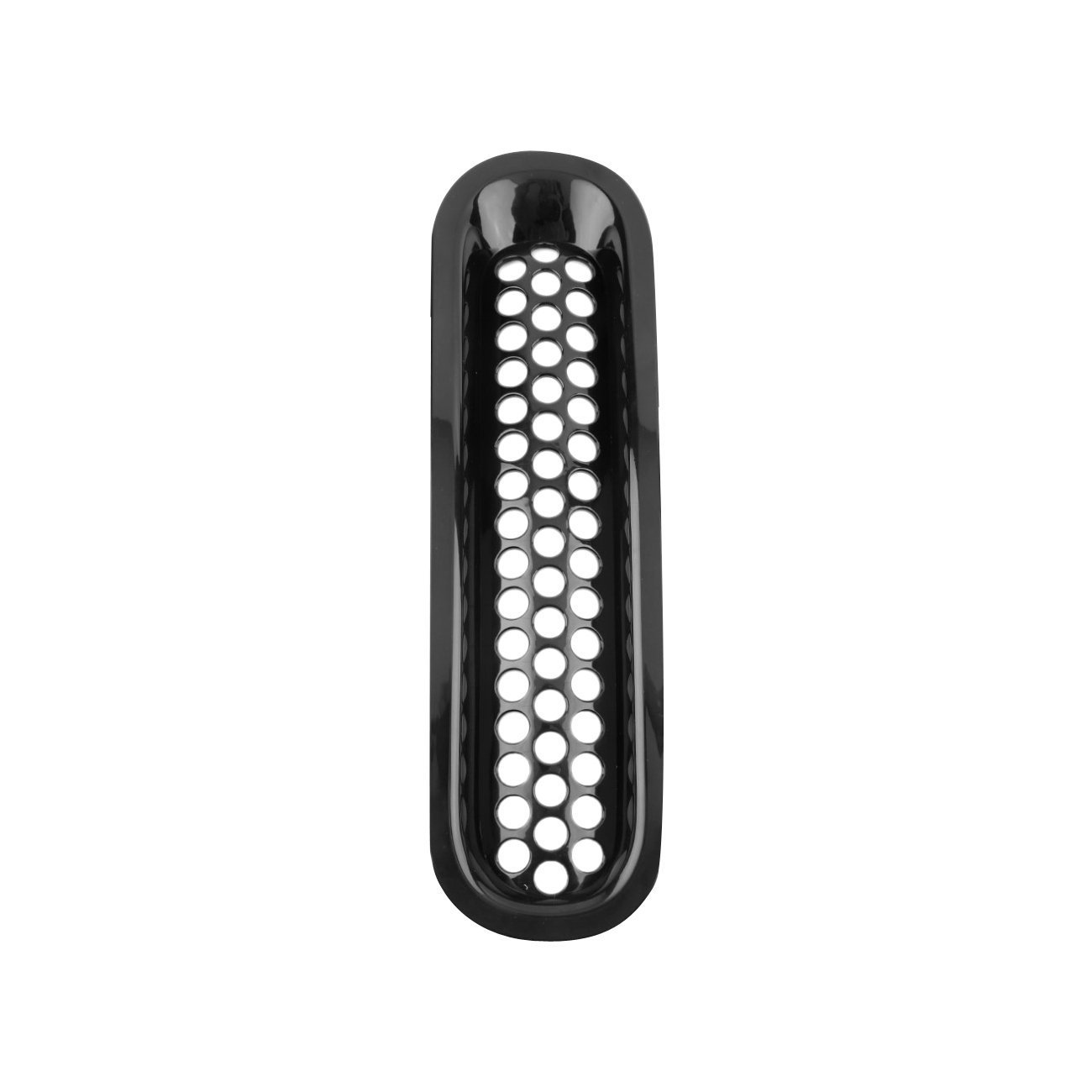 Inserts de calandre avant à clipser en maille noir brillant (lot de 7)