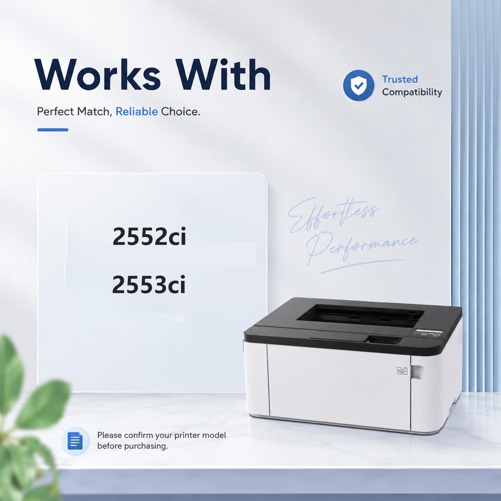 Cartuccia di toner TK8348, sostituzione ad alta resa per la stampante Kyocera LaserJet 2552ci 2553ci, colori ricchi, stampe ad alta velocità, imaging accurata, rendimenti elevati ,2Pack