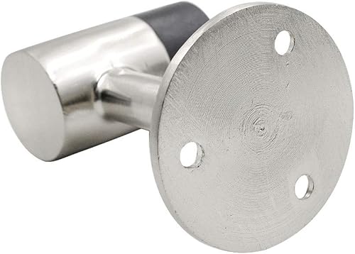 Miniatura 3 de Tope de suelo resistente de 3 pulgadas  2.953 in, tope de puerta de acero inoxidable níquel cepillado, paquete de 2