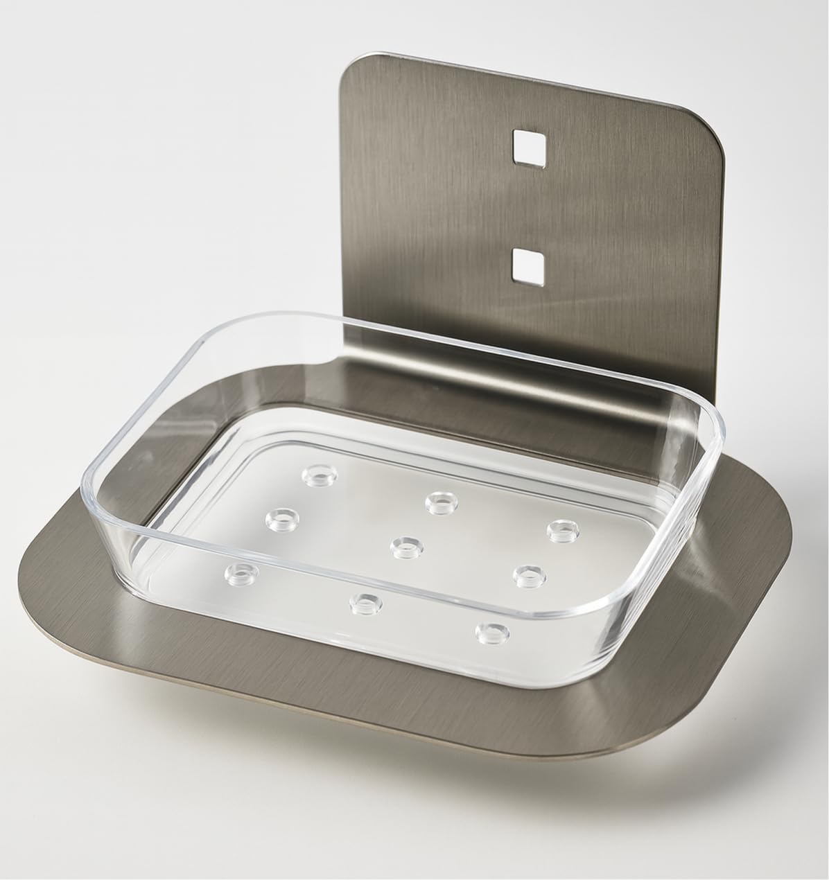 Tropfschale Universal Kunststoff-Edelstahl | Glasklare Auffangschale m. Edelstahlhalterung, nachrüstbar, hygienisch & robust