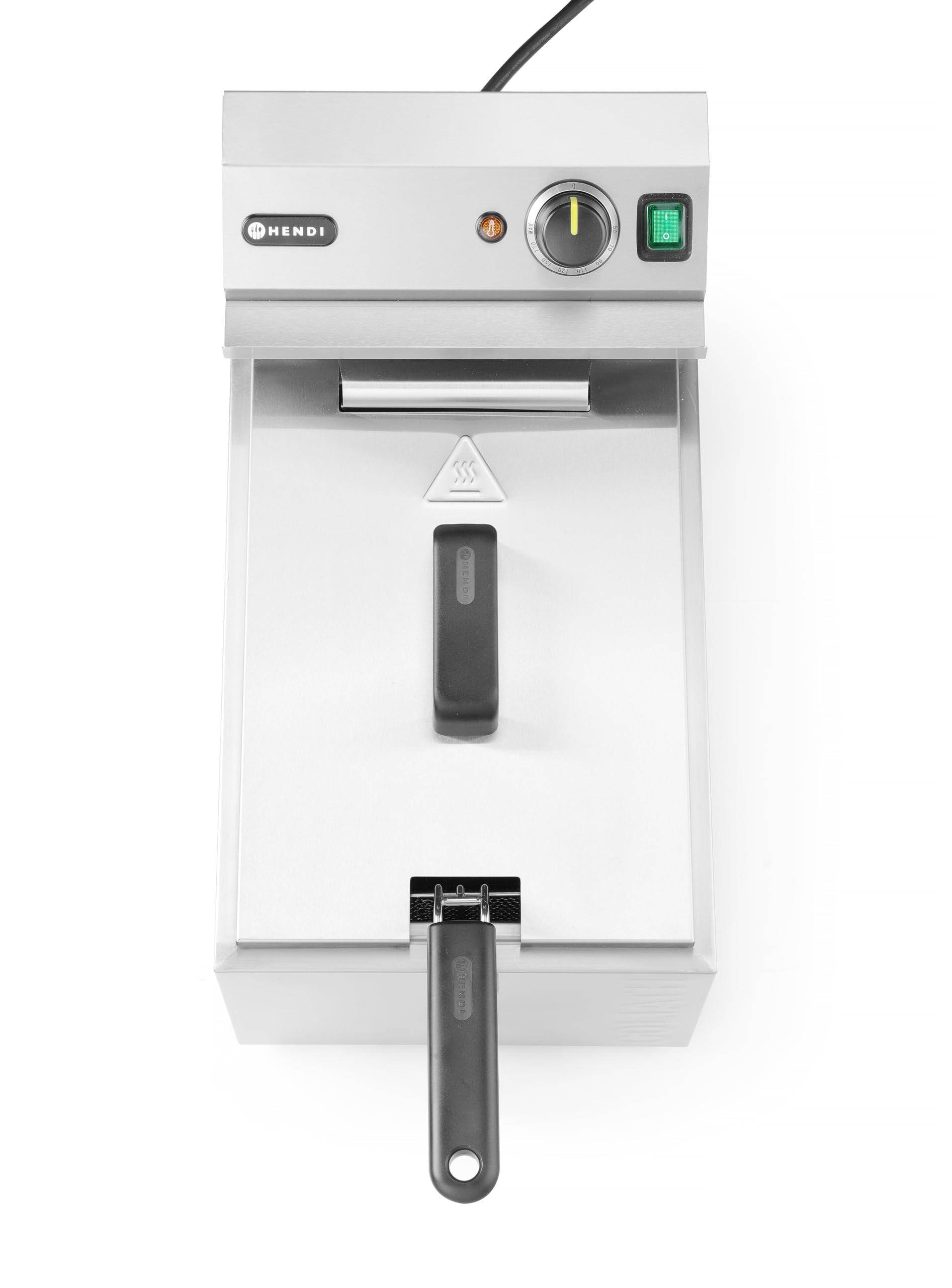 MBH - Freidora industrial eléctrica XL 10 litros 10 KW alta potencia GOLIATH para hostelería. Freidora profesional profunda con grifo para bar y restaurante.