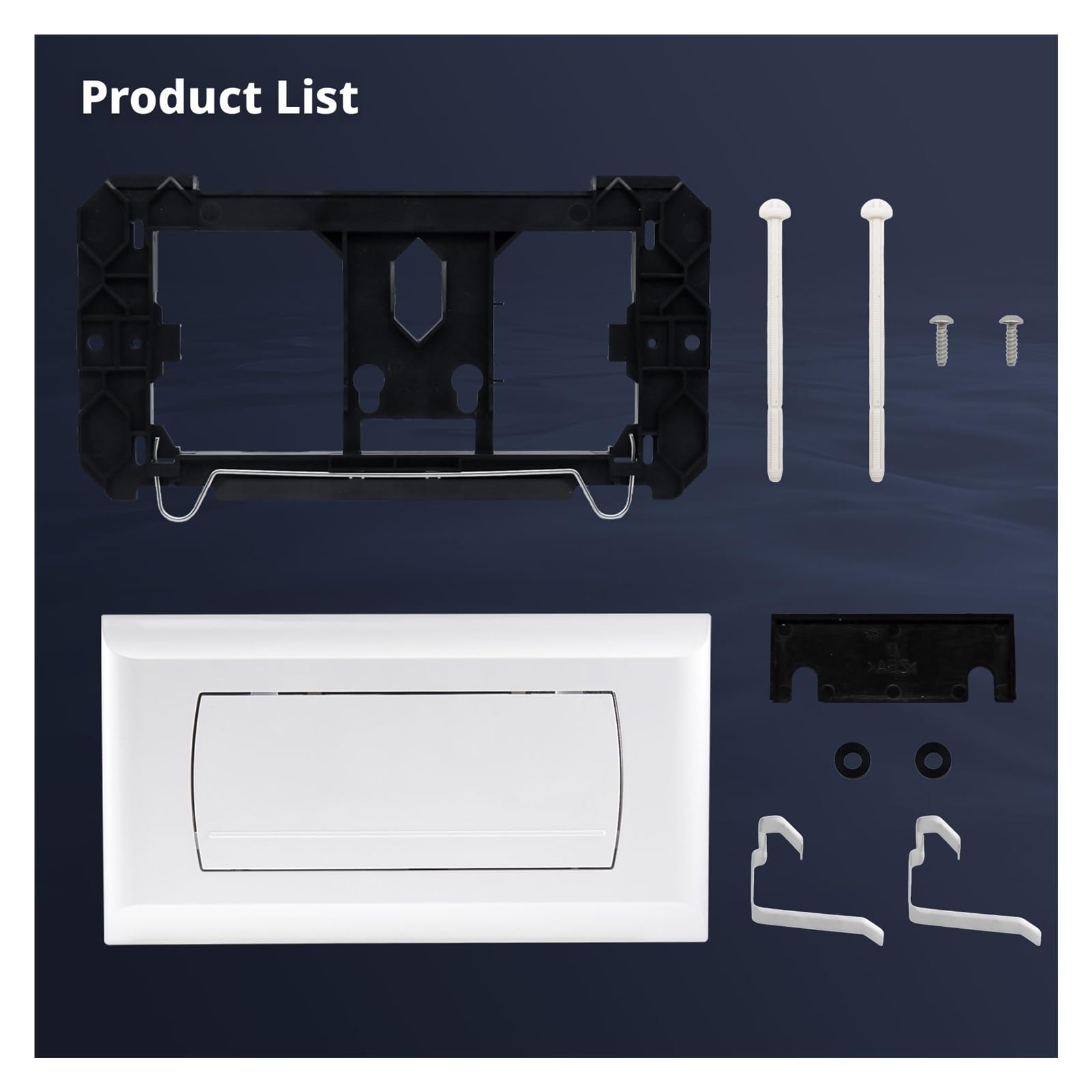 Compatible Con Geberit, Placa De Descarga Doble Blanca | Serie 200F, panel blanco, cisterna empotrada, doble descarga, bañera, modernización, ajuste a presión