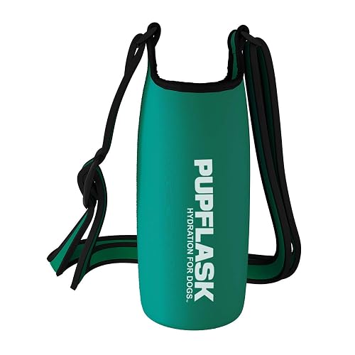 Tuff Pupper PupFlask - Portabotellas de Agua para Perros con Aislamiento de Neopreno y Correa Ancha Ajustable…
