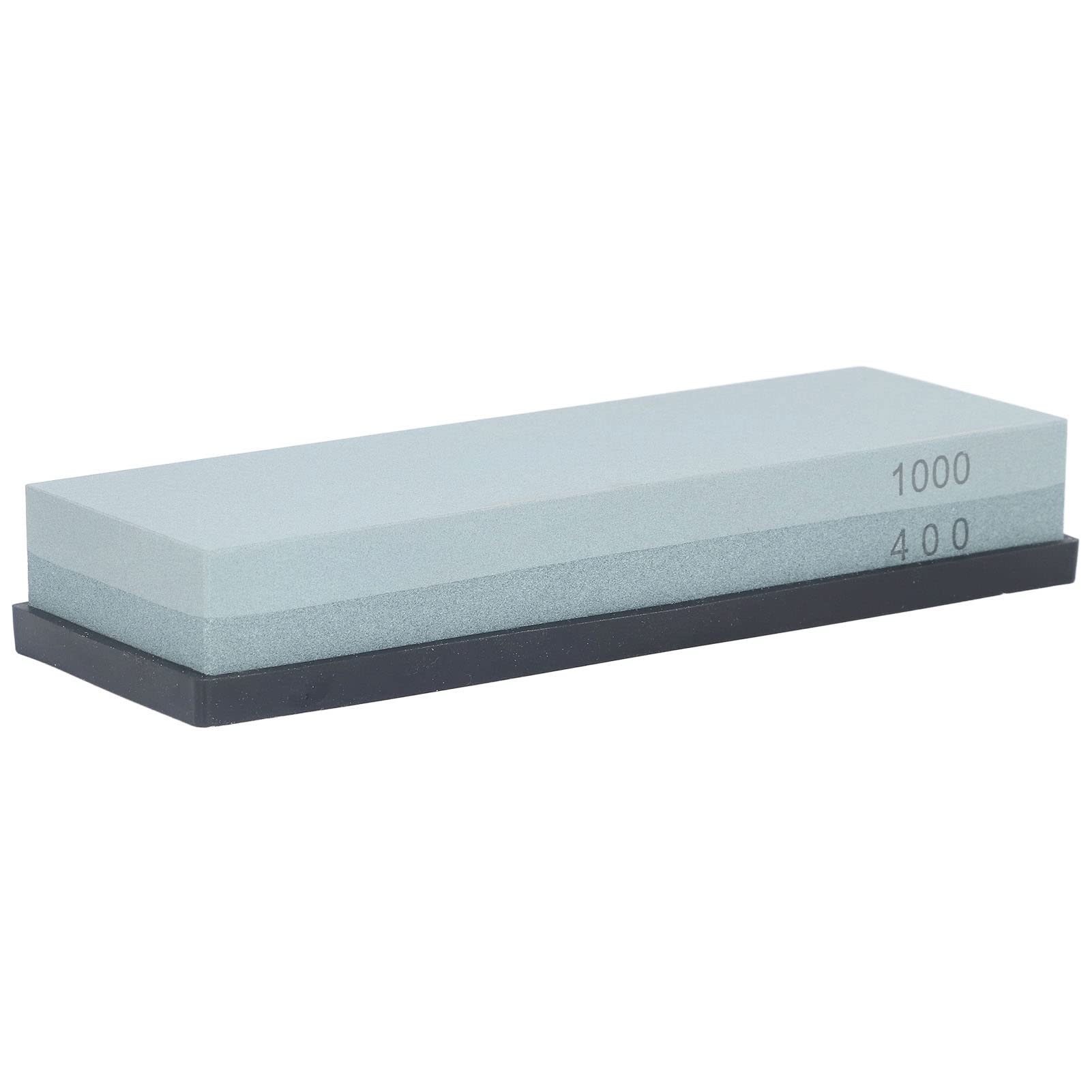 Pierre à Aiguiser Double Face avec Bloc de Rectification et Base de Guidage en Silicone
