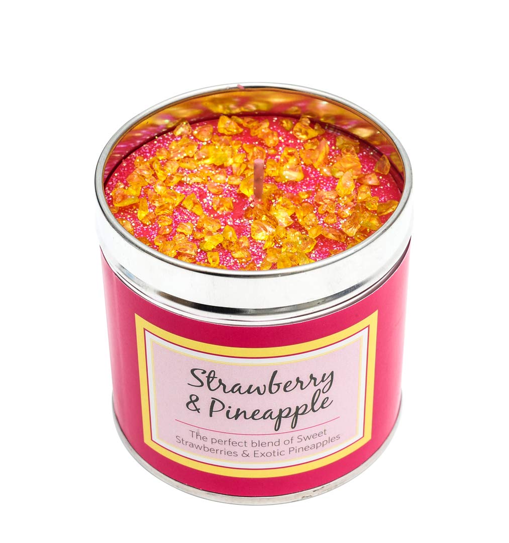 Seriously Scented Sparkling, Pineapple Best Kept Secret Strawberry And Pineapple Punch Highly Fragranced Tin Candle