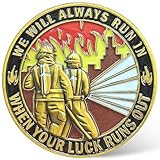 Firefighter Valor Commemorative Challenge Coin – Dual-Sided Design Honoring Courage and Dedication