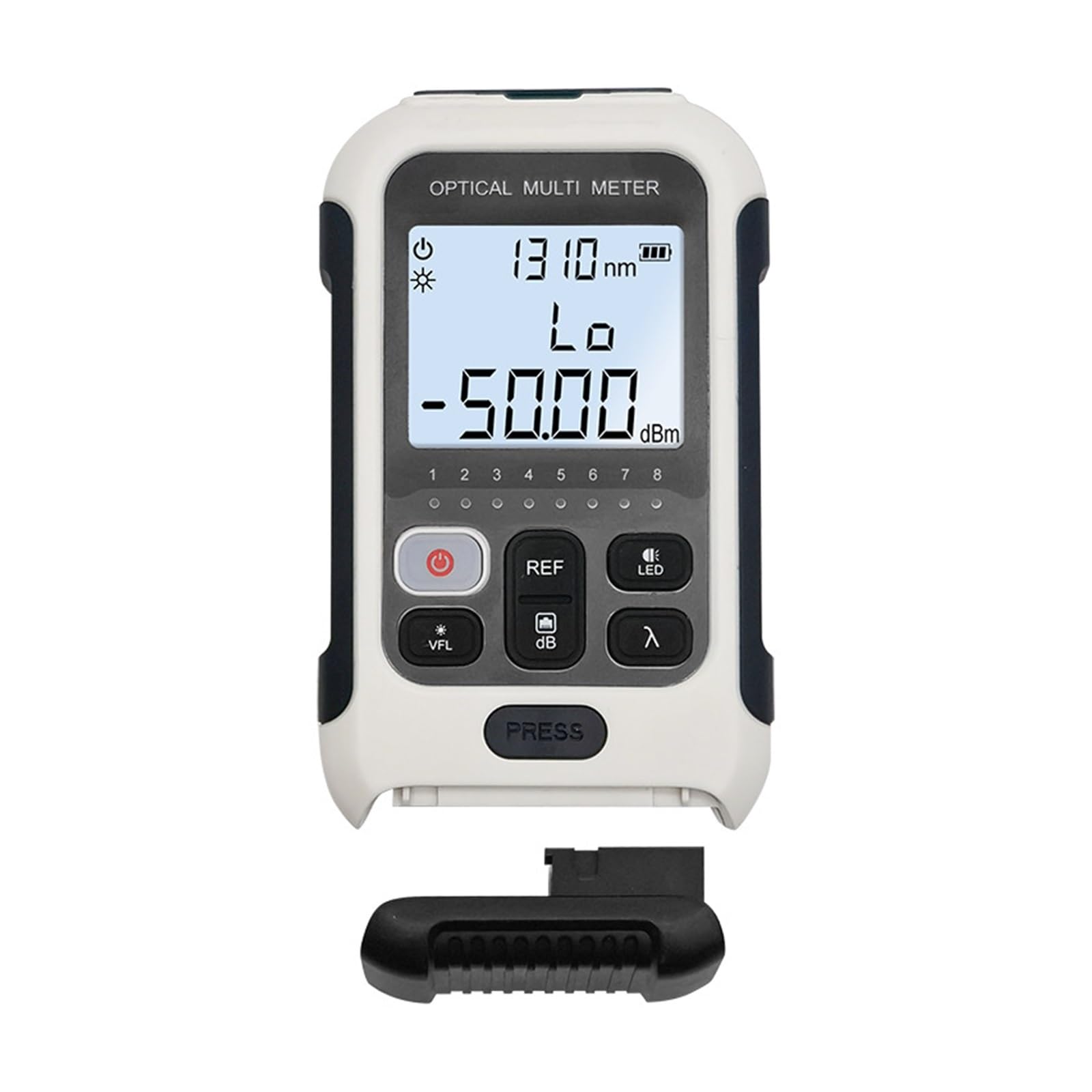 Testeur de fibre optique, Mini compteur de puissance à fibre optique multifonction 4 en 1, -50 + 26dmb 10/20/30/50 Mw localisateur de défaut visuel, test de câble d'outil réseau(10mw)