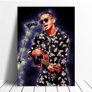 YHNNH Tyler Joseph Canvas Painting Living Room Bedroom Dining Room Background Wall Art Retro Coffee Shop Hotel Wall Decoration (Unframe,16inx24in)