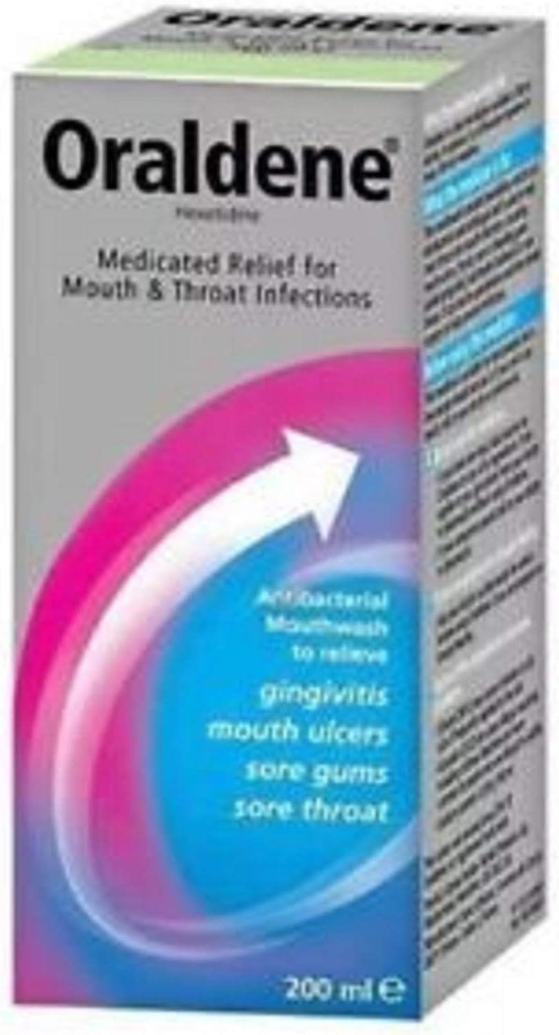 Oraldene Medicated Relief for Mouth & Throat Infections 200ml Pack of 1