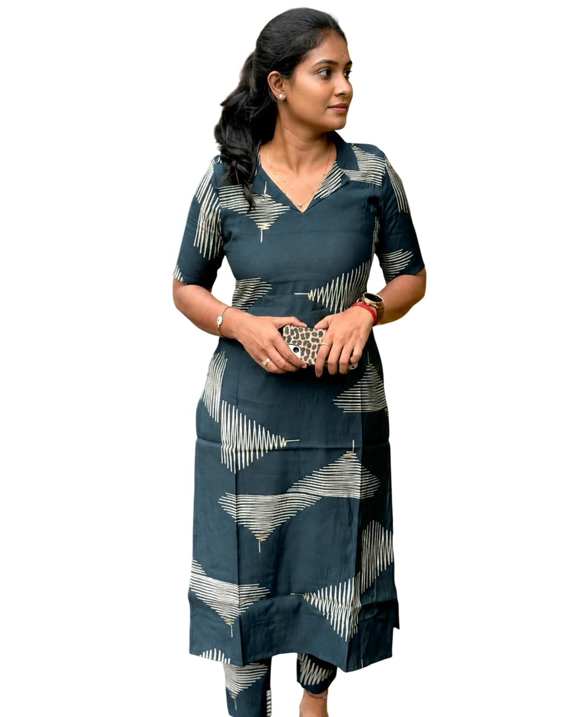 Kurta Sets for Woman | Kurti Set | Women's 2 Piece Kurta Pant Set | Rayon Kurta Woman | Elegant Suit for Women | Pant (KP53_Blue)-image-26