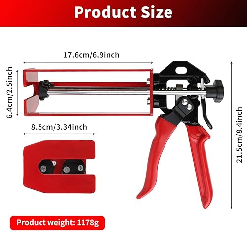 Miniatura 8 de Pistola epoxi de doble componente de 6.8 fl oz6.75 fl oz (11 y 21), de alto empuje 261, para epoxi plástico, adhesivo, enlace de paneles, adhesivo