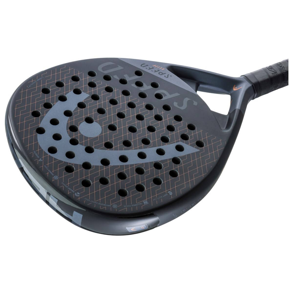 Head Speed Elite 2023 Raquette de padel, noir/gris