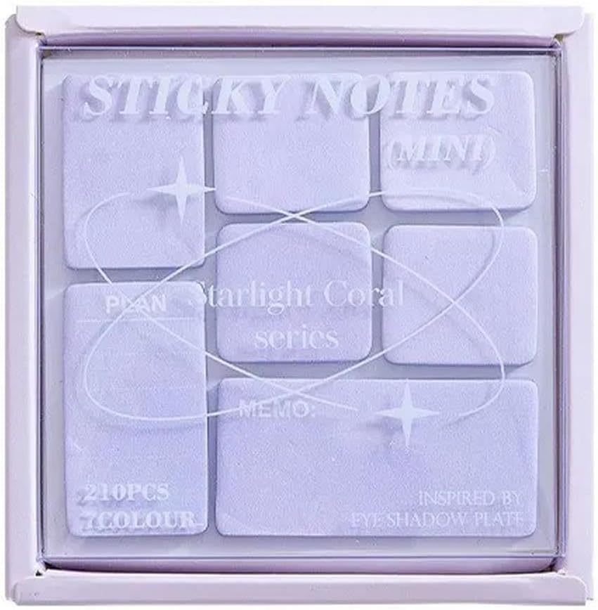 Image of 210 Sheets Colorful Sticky Notes | Mini Pastel Tabs | Self-Adhesive Memo Pads for Notes-4 Size, Reminders, Planners, Study, Office & Creative Journaling, Reminders, and Creative Ideas (Multi Color)