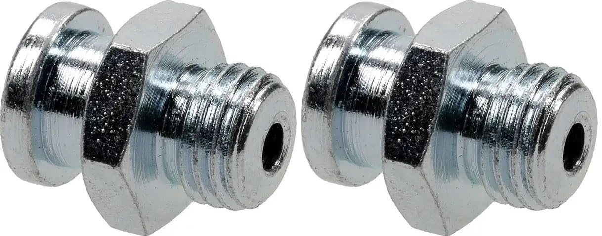 cyclingcolors 2 x grease nipple steel cone grease gun nipple tractor lawn mower car motorcycle scooter, M8 x 1