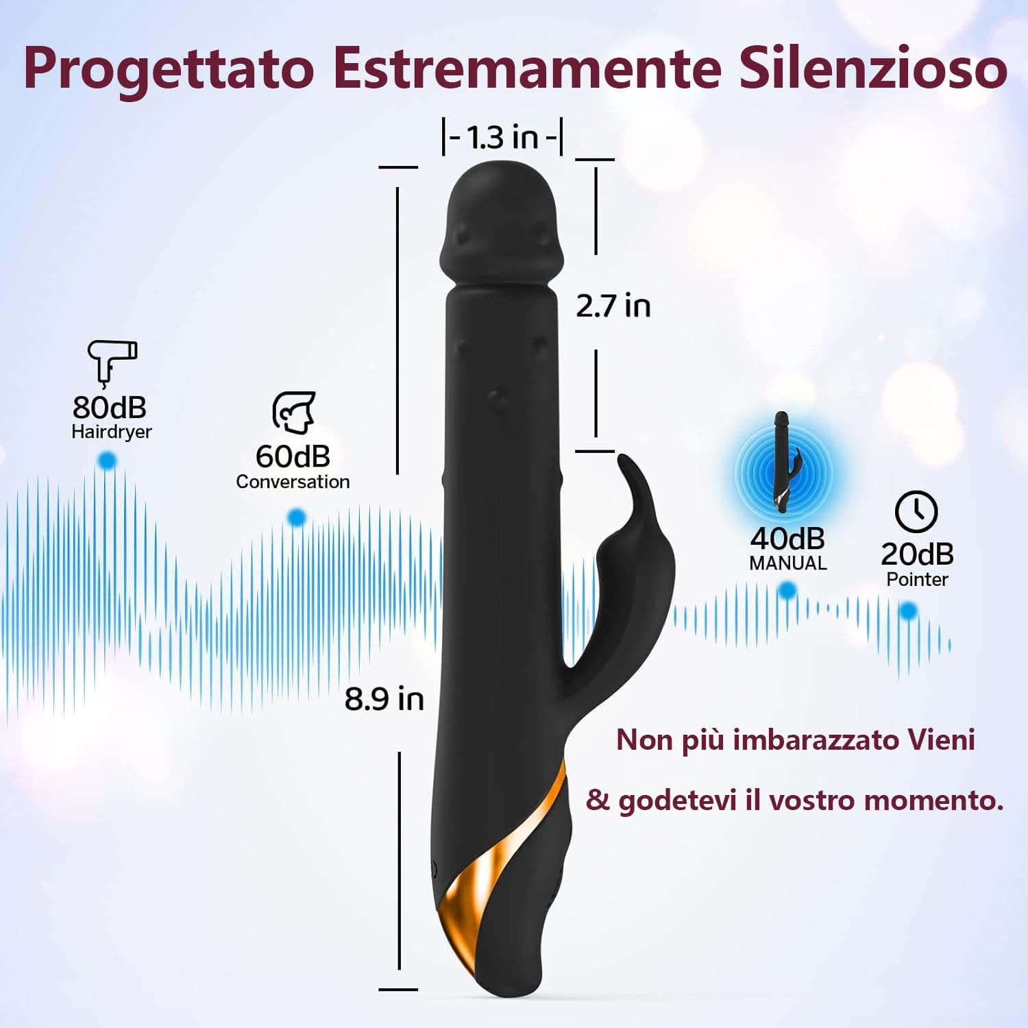 Massaggio Plug-Anälesḙx-Tỏy Elettrico Sḙx-Tỏy per Víbrâtóreper-Dónnà-Reàlîstîco V𝚒brâtōri-Cl𝚒dōr𝚒de-Dōnnâ Vîbrànte-Donnà Séxtóysdōnna Profondo-FDG7