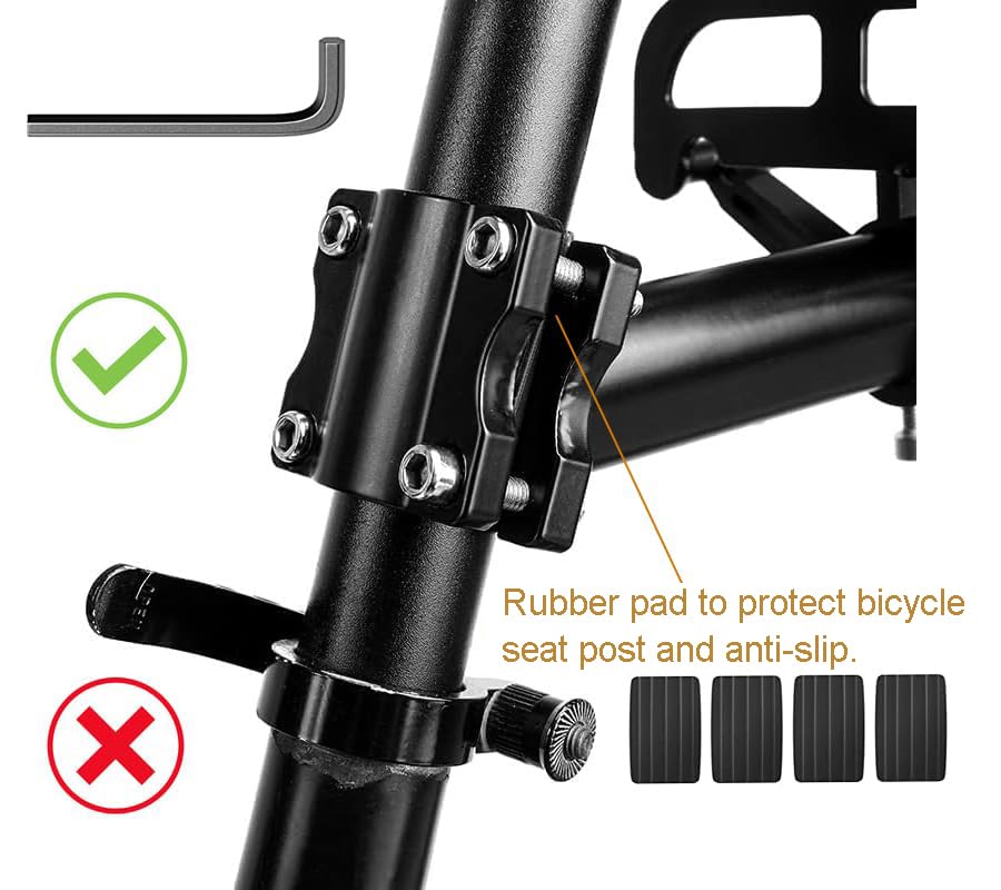 Portabicicletas trasero retráctil de aleación aluminio con soporte 2