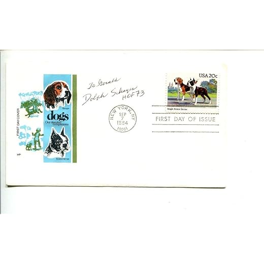 Dolph Schayes Syracuse Nationals Philadelphia 76ers HOF Signed Autograph FDC - NBA Cut Signatures