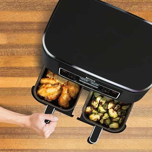 Miniatura 4 de Ninja Foodi 4-in-1 8-Quart. 2-Basket Air Fryer with DualZone Technology- Air Fry, Roast, and More, DZ100WM