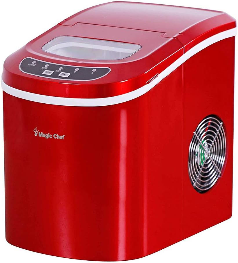 Magic Chef Portable Countertop Ice Maker for Kitchen or Home Bar, Tabletop Ice Maker for Parties, 27-Pound Capacity, (Color)