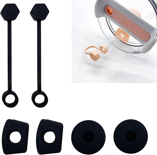 6 tapones de silicona a prueba de derrames para Stanley Cup2.0 de 30 onzas y 40 onzas, accesorios reutilizables para vasos de viaje (tapa de disponible en Yaxa Peru