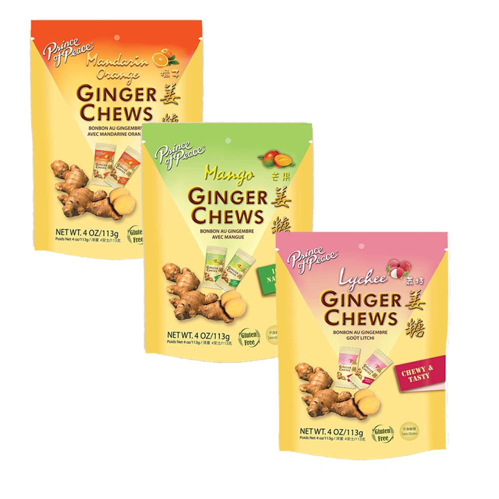 Buy Ginger Chews Candy Original Flavo 4oz— Original, Lemon, Orange