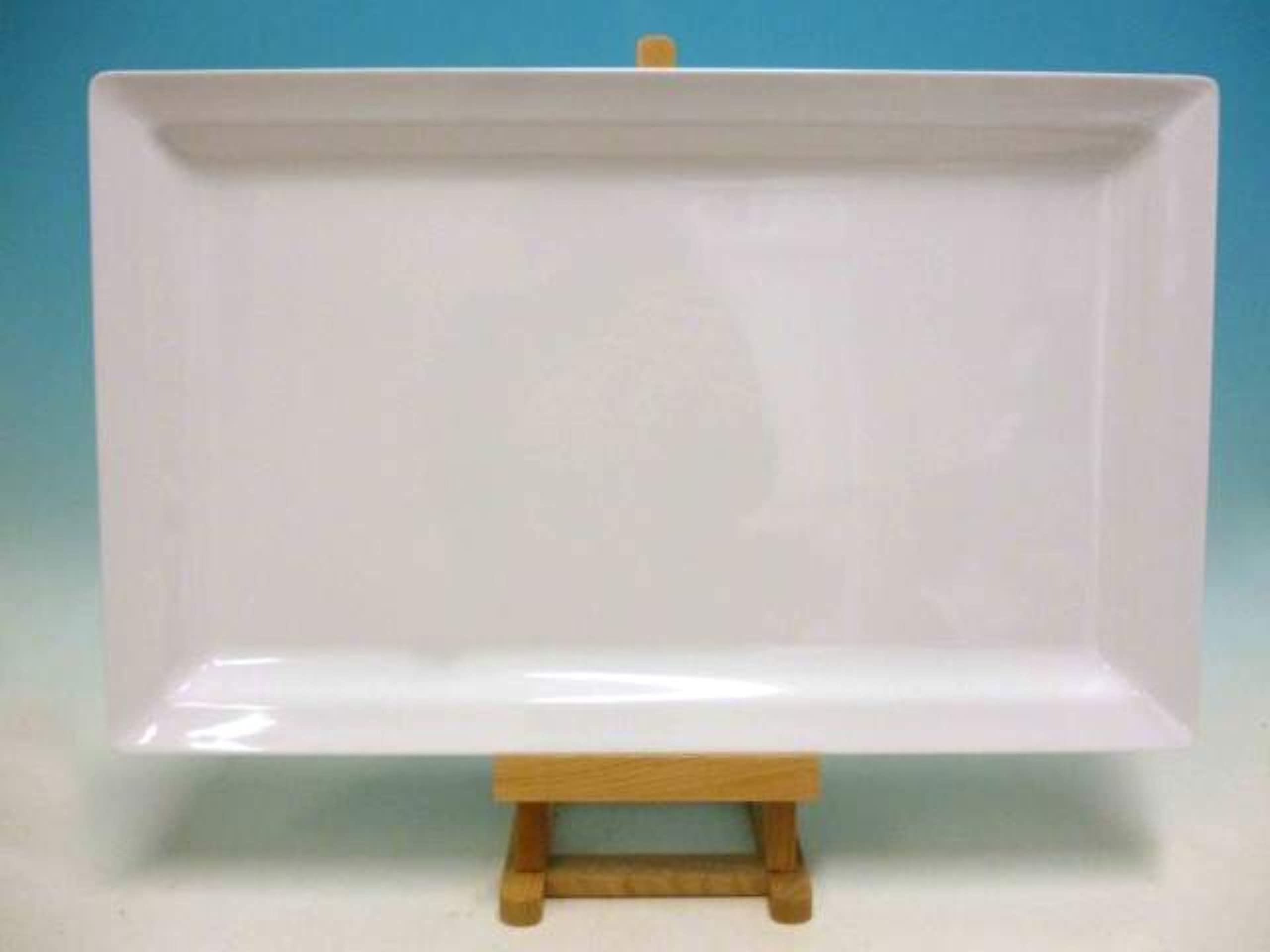 Plateau blanc I.B.C. L.White RETT 51x31 cm pour table de luxe