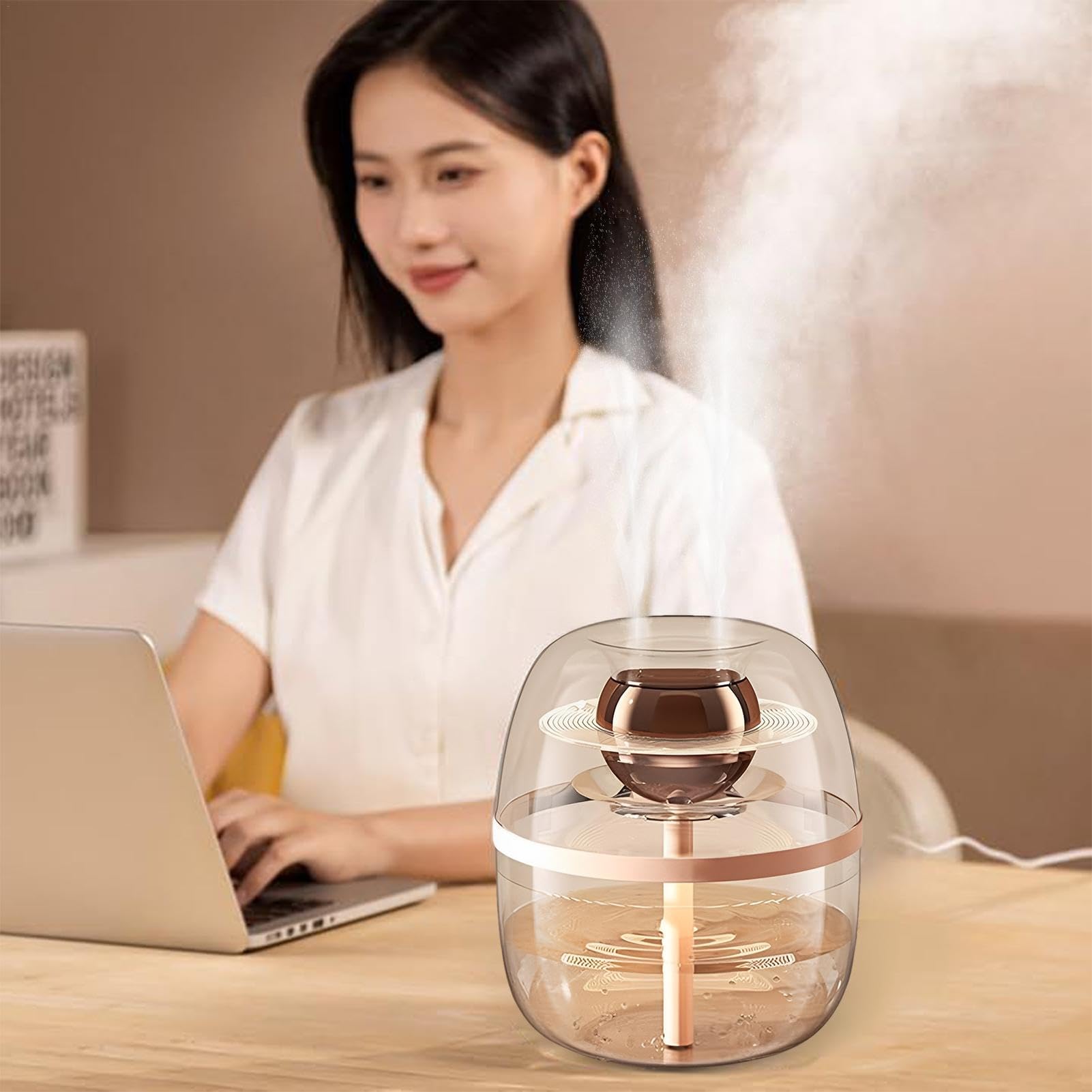 Umidificati d'aria per camera da, umidificatore aromizzatore chiaro