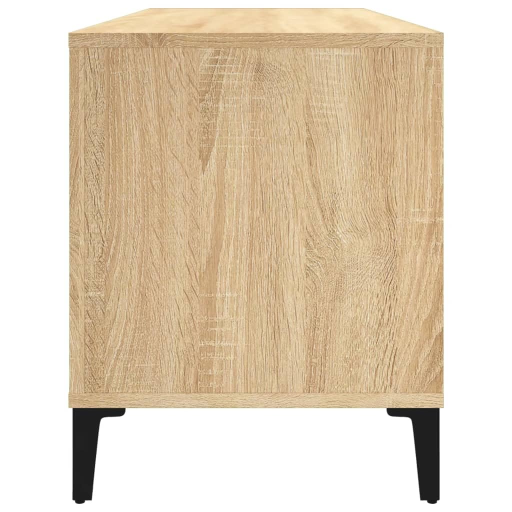 LAPOOH Mueble Discos Madera contrachapada Roble Sonoma 100x38x48 cm, Estanteria CD, Mueble Tocadiscos, Mueble para Discos, Mueble para Vinilos, Mueble para Tocadiscos - 831984