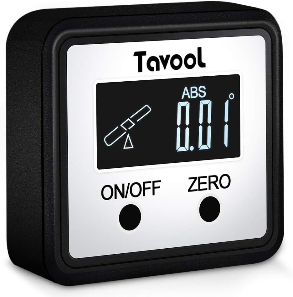 Digital Angle Gauge Angle Finder - Tavool Upgraded Digital Protractor Saw Angle Gauge Magnetic Digital Level Box Bevel Gauge Inclinometer with Backlight LCD Display for Miter Saw Woodwork Home Project
