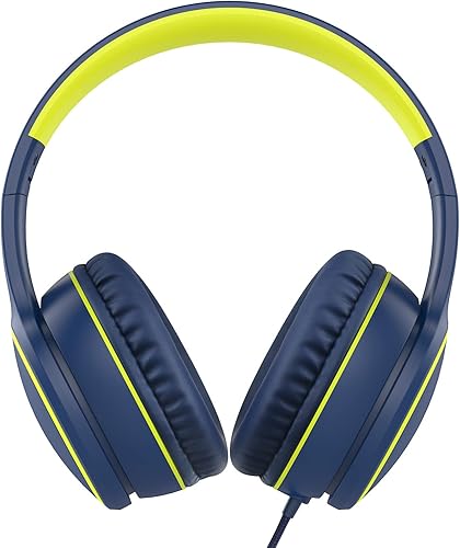 Miniatura 2 de RORSOU R10 - Auriculares sobre la oreja con micrófono, auriculares estéreo plegables ligeros con cable sin enredos de 1.5M, auriculares portátiles