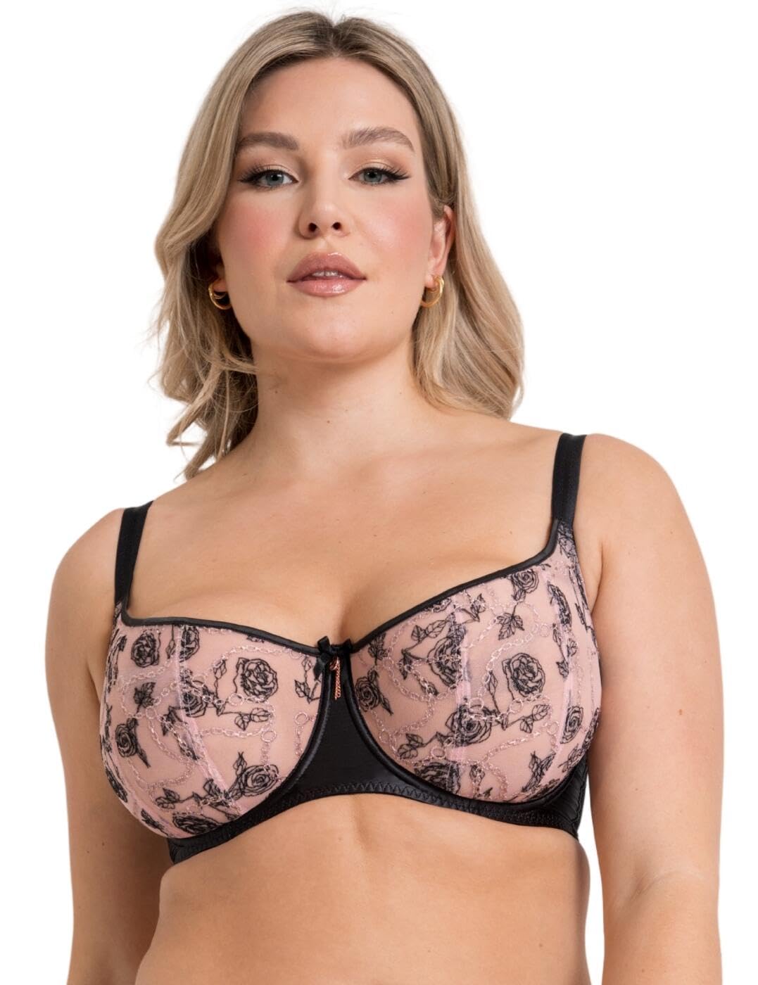 Scantilly Women's Pink Entwined Balcony Bra In | Size: 36E