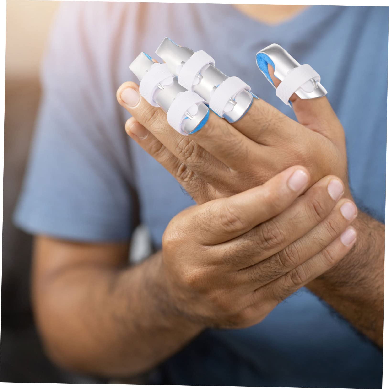 FOMIYES 3pcs Aluminum Splints for Joint Stabilizer Protector Fixing Tool for Straightener Portable