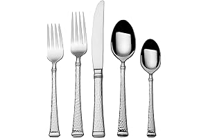 Mikasa Silverware Set for 12: Hammered Harmony for Sophisticated Dining