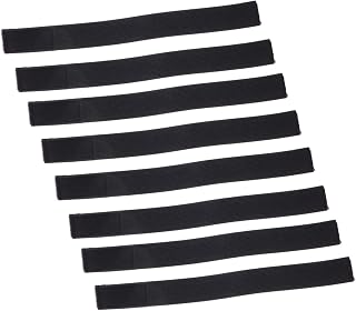 Luxshiny 8piezas Correas Elásticas Ajustables Para Piernas Straps De Ciclismo y Pesca Protección Contra Viento y Escombros Accesorio Multifuncional Para Caza y Senderismo Color Negro