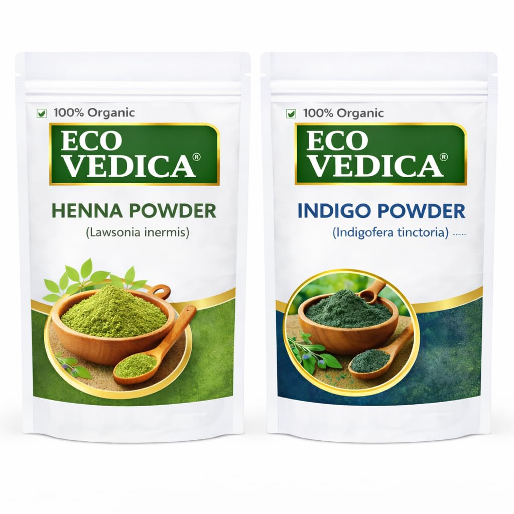 Natural Dye for Black Hair – Henna & Indigo Powder Combo Pack (200g + 200g = 400g Total)-picture-40