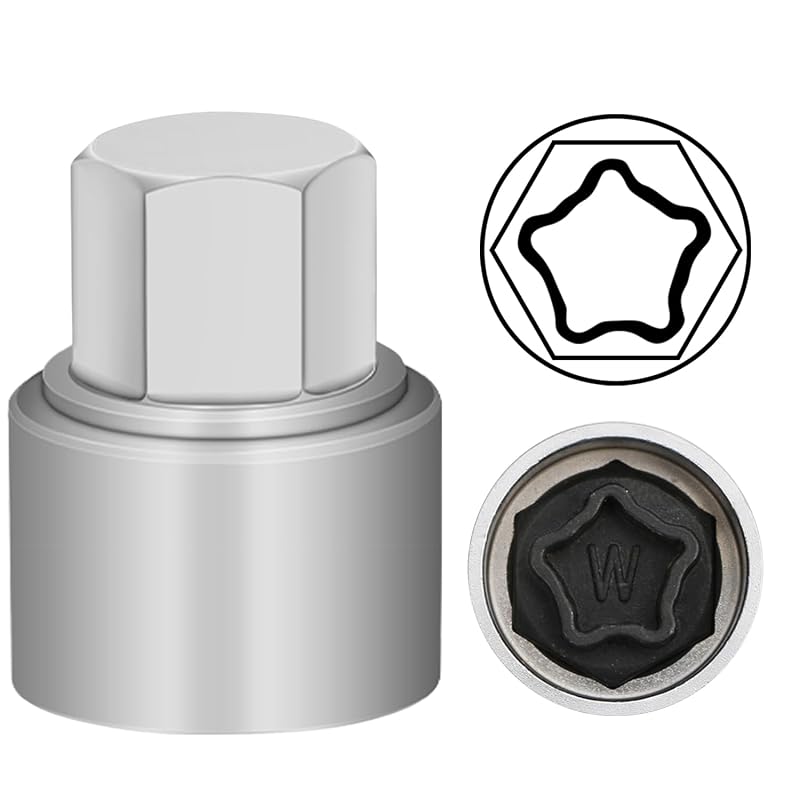 Chave soquete para porca antifurto de roda Audi JEUCLEL W – 27 mm