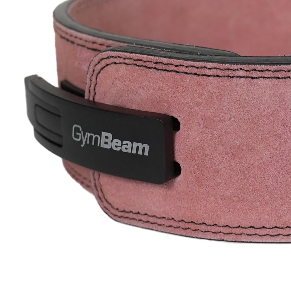 GymBeam - Ceinture de force athlétique pour femmes avec boucle à levier - Ceinture de squat et de soulevé de terre en cuir véritable 4 couches - Soutien lombaire pour l'haltérophilie et la musculation