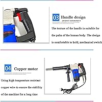 Vista 4 de 1100w Electric Needle Derusting Gun,Needle Type Rust Remover Cleaning Machine,Electric Needle Scaler for Removal of Rust,Weld Slag Paint Steel