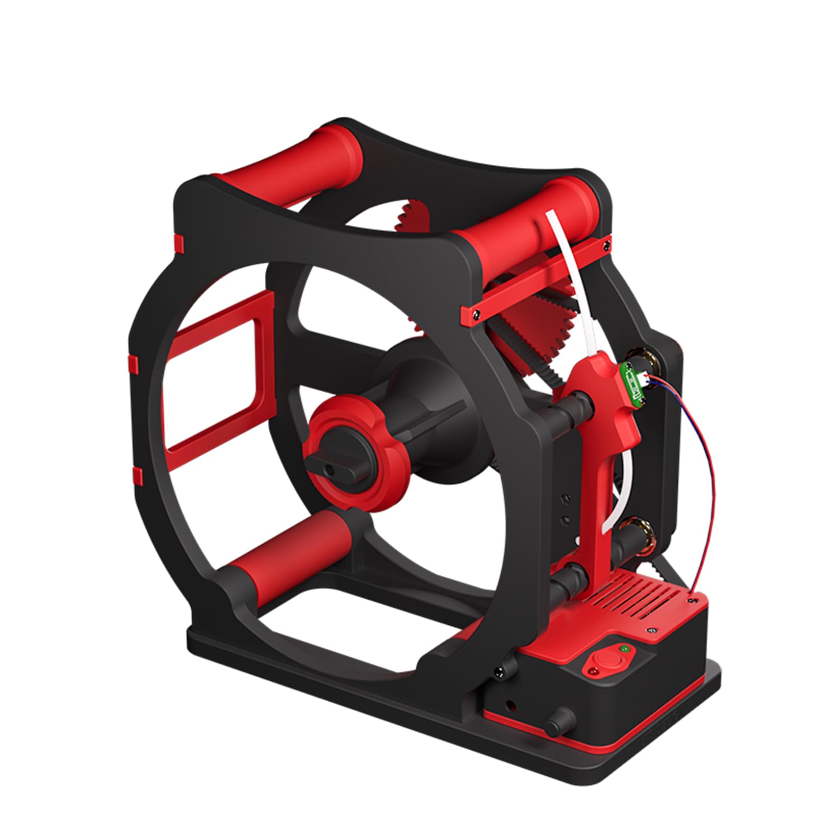 Bobina eléctrica Rebobinador de filamento para impresora 3D, capacidad de bobina de 1 kg, arranque inteligente, velocidad ajustable, sin enredos, para soldadores de impresión