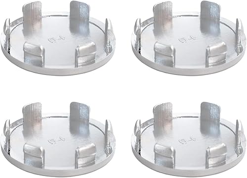 Miniatura 6 de 4 tapas de cubo central de rueda de 2.126 in de diámetro, 6 clips para vehículo de automóvil (negro)