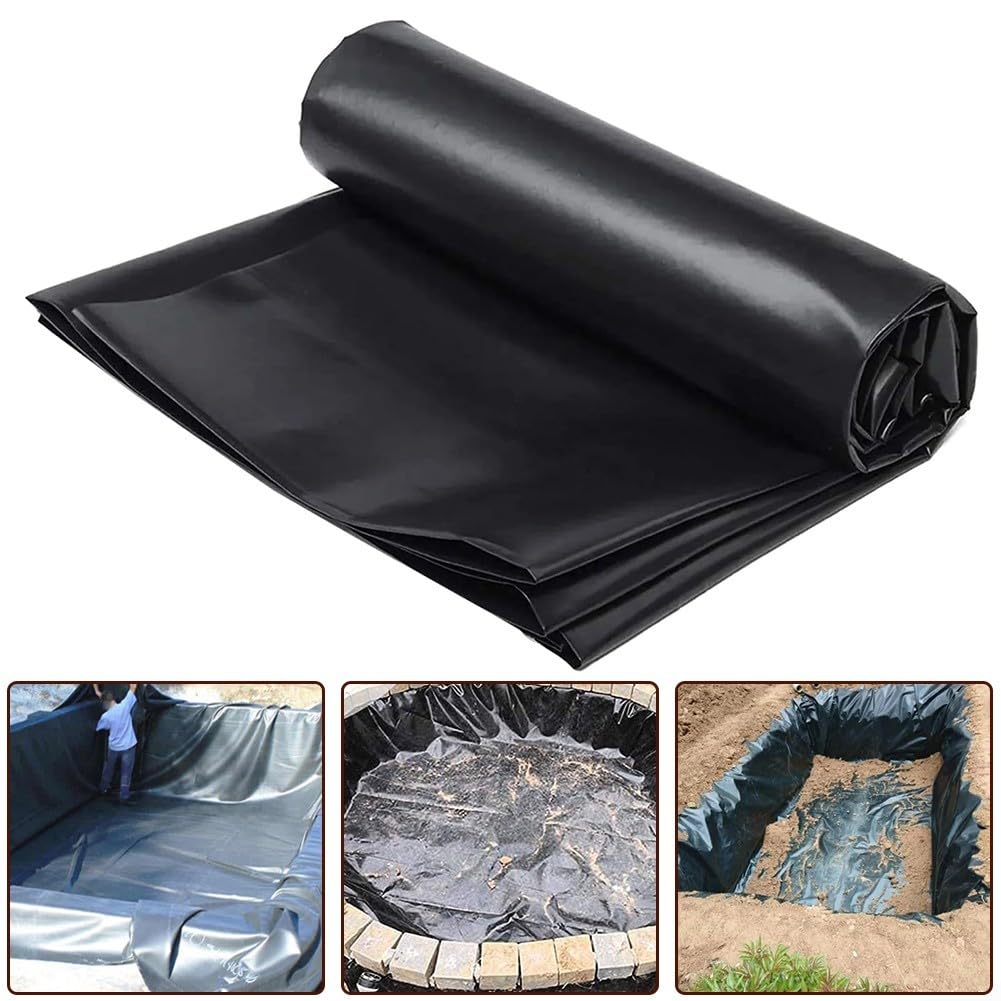 Telo impermeabile per laghetto da giardino, cascate e laghetti, 1,5 x 3,0 m, barriera contro i contaminanti, ideale per proteggere piante acquatiche e pesci