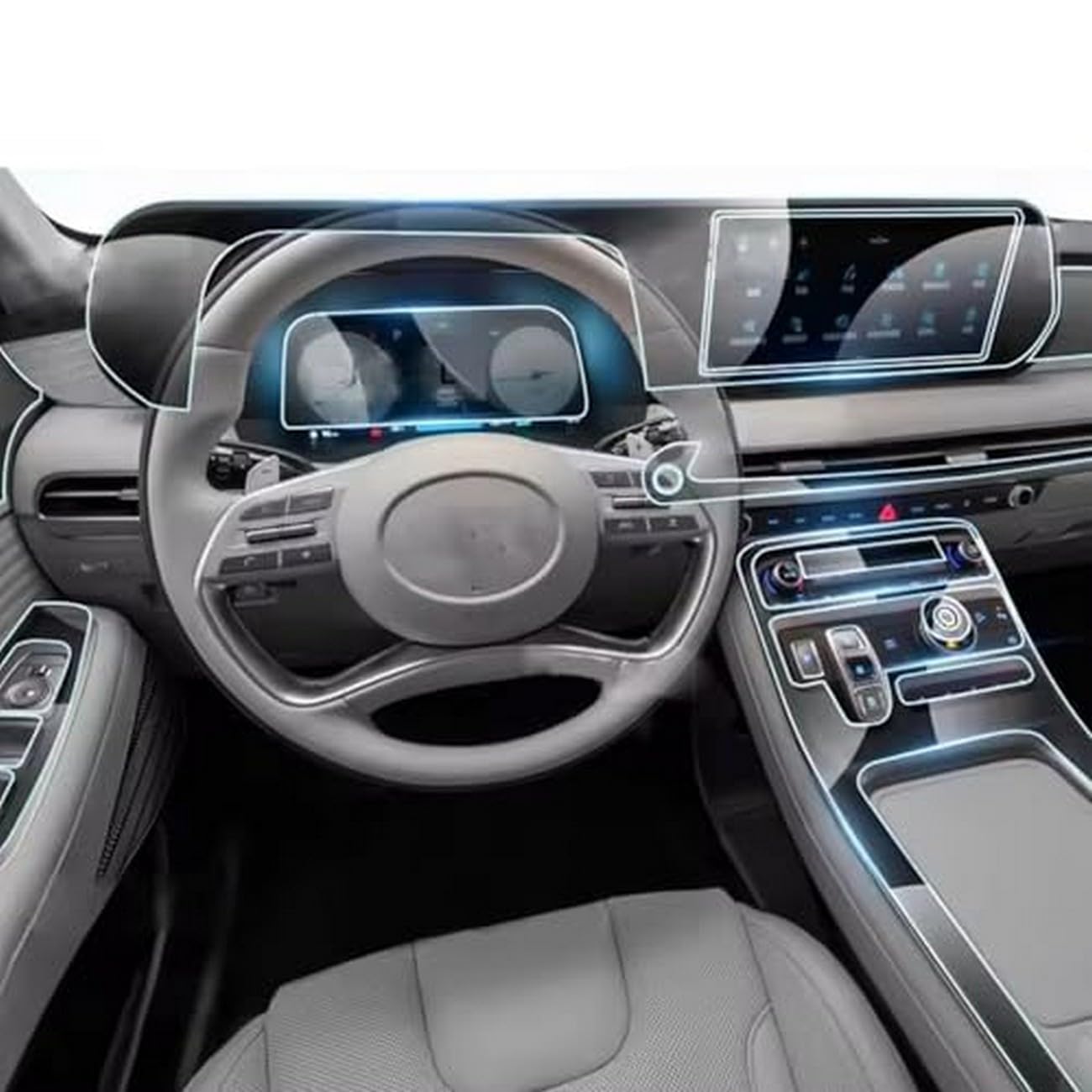 Film de protection TPU anti-rayures pour console centrale Hyundai Palisade 2023 2024