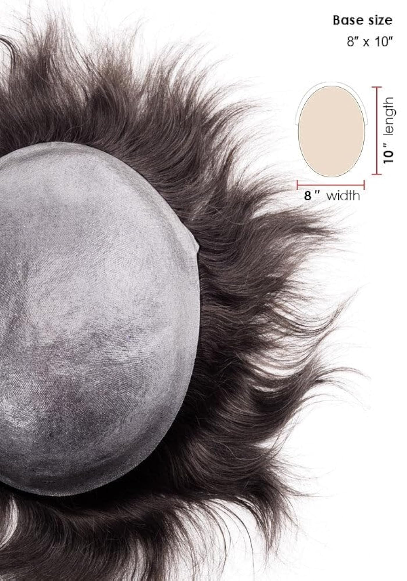 Men's Human Hair PU Thin Skin Replacement System, Jet Black