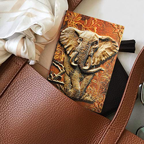 Leather Journal Writing Notebook - Antique Handmade Leather Daily Notepad Sketchbook, Elephant Gift For Men & Women, Travel Diary & Notebooks To Write In (Multicolored, A5) #TOP1