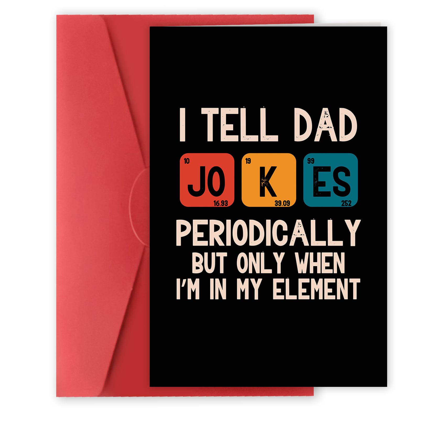 Bestmelo Funny Fathers Day Card,Humorous Father's Day Gift for Father,Unique Father's Day Card Gifts from Daughter Son Family,Dad Jokes