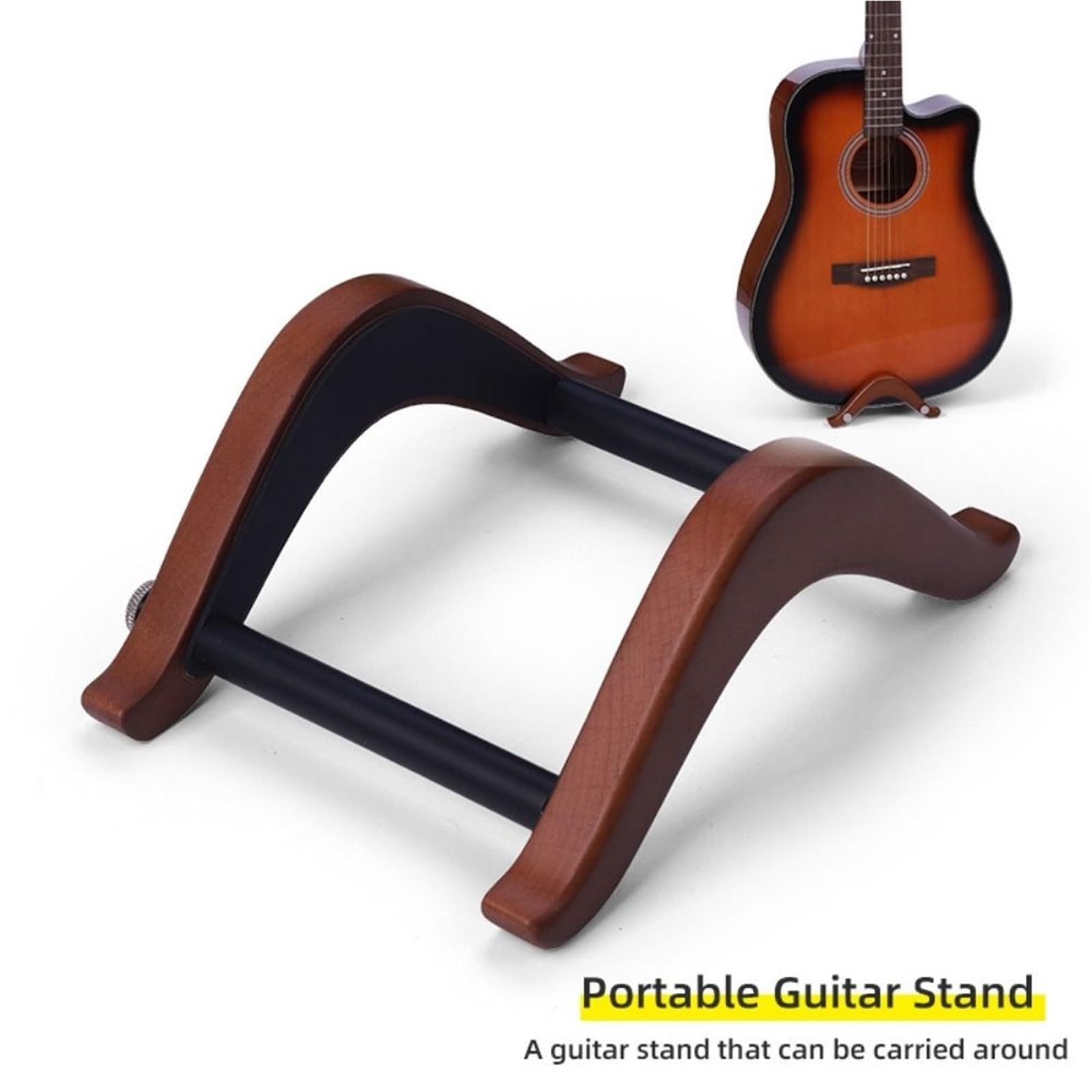 supporto chitarra Wooden Guitar Display Holder Adjustable Width | Guitar Support Stand Protection Non Slip Ukuleles Bracket Universal